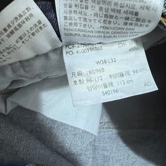 Levi's 502 Blue Taper Fit Jeans Medium Wash 38 x 32  Casual Basic Denim - Picture 4 of 7